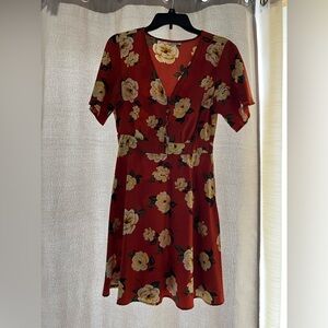 Floral Rust Dress